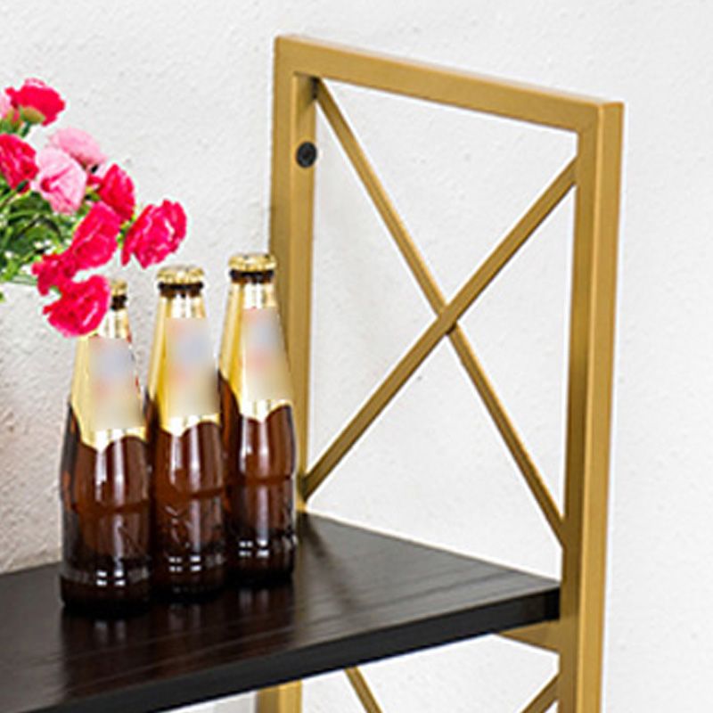 Holzbücherschild -Wand -Relf -Bücherregal für den industriellen Stil