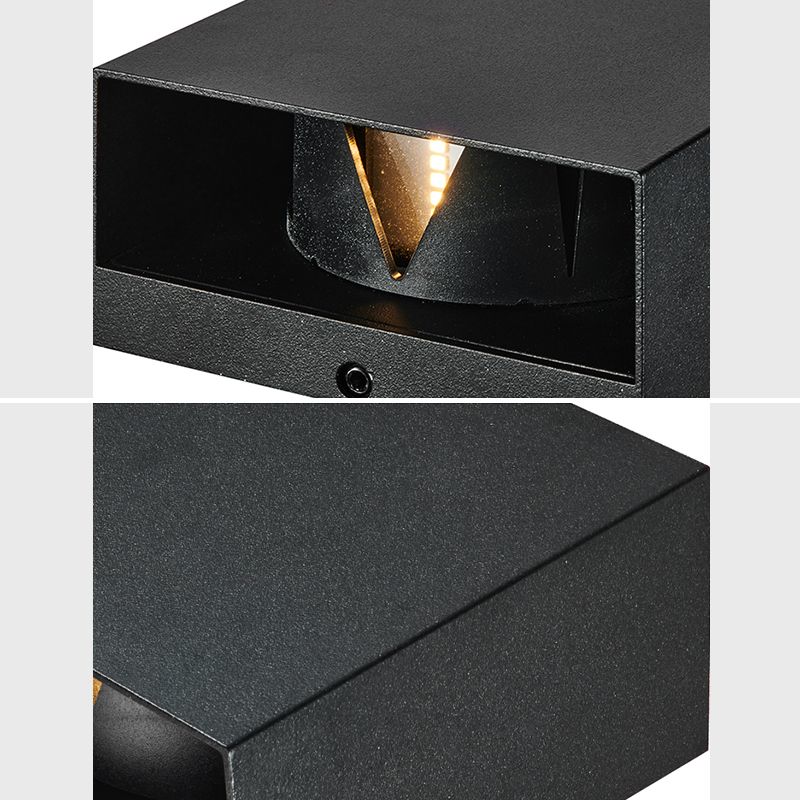 Moderno stile minimalista su e giù per la parete in metallo a parete a LED per parete esterna