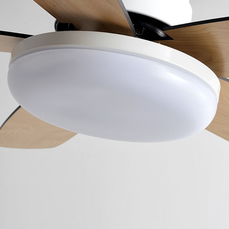 Unique Shape Metal Ceiling Fan Light Kids Style 1-Light Ceiling Fan Lamp for Living Room