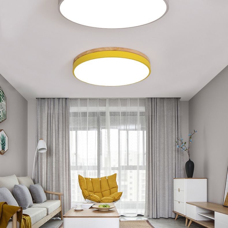 Disk Flush Mount Ceiling Light 1 Light Acrylic Minimalistic Flush Mount Ceiling Light