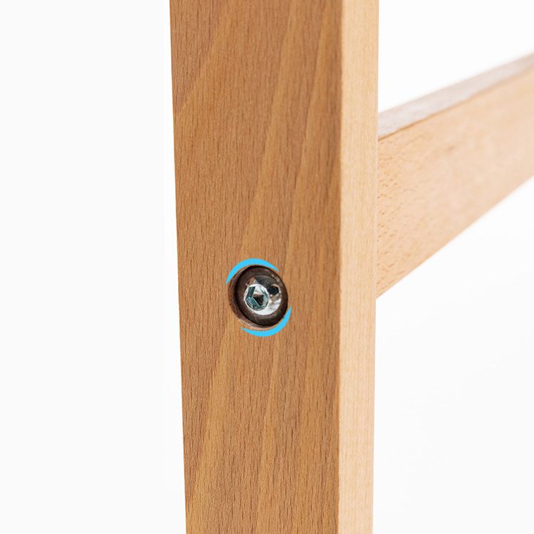 Contemporary Bar-stool Square Counter Bar Stool with Wooden Legs for Kitchen