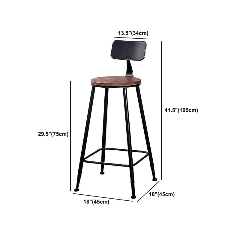 Industrial 1/7 Pieces Bar Table Set Rectangle Wood Counter Table with High Stools for Cafe