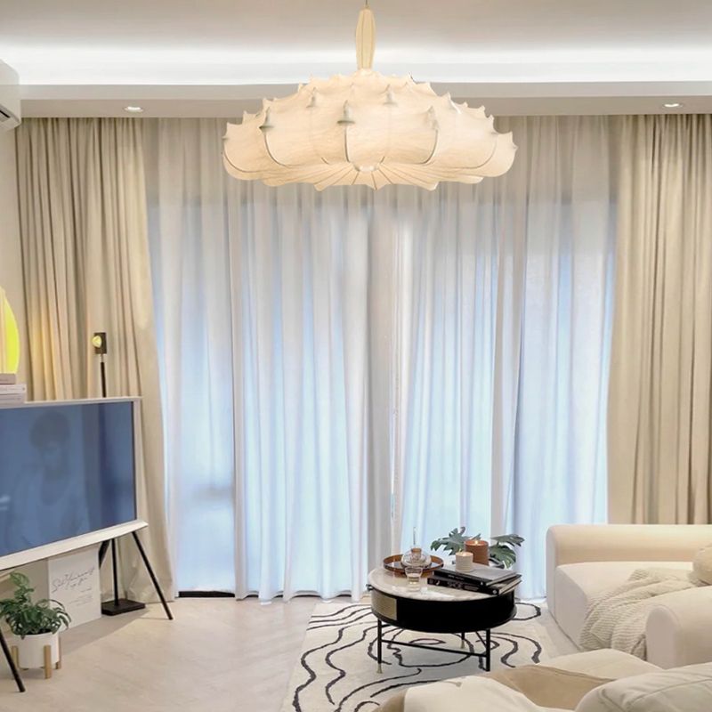 Schattierte Wohnzimmer Decken Deckenpendelleuchte Leichtmodell Designer Anhängerleuchte in Weiß