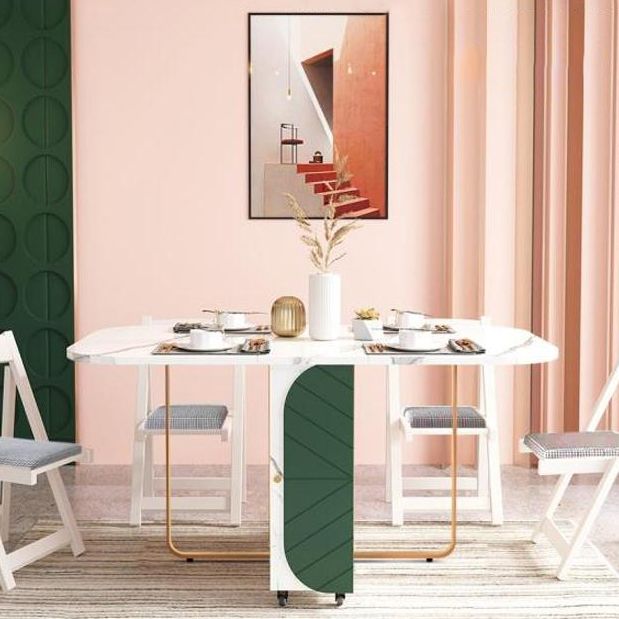 29.3" Simplicity Style Furniture Oval Folding Dining Site Table (only Table)