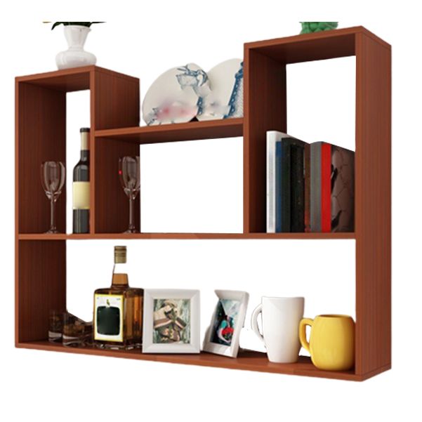 Scandinavian Manufactured Wood Floating Bookcase 23.6"H Bookcase