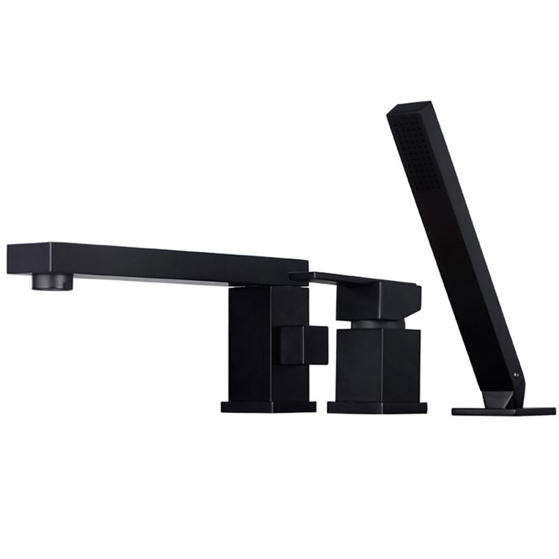Deck Mounted Metal Freestanding Tub Filler Swivel Freestanding Faucet