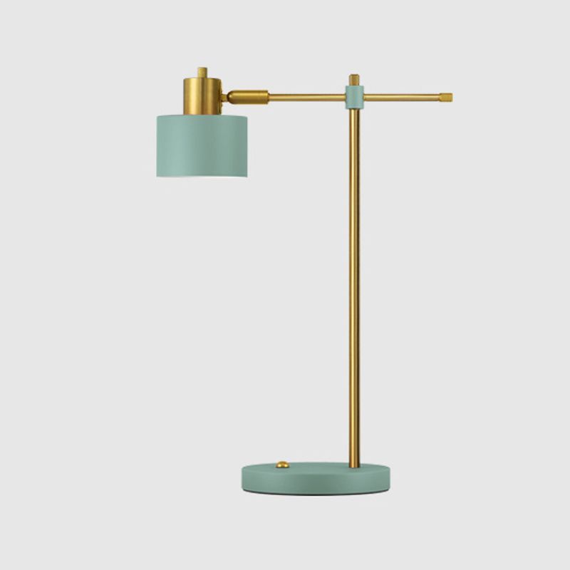 Lampade da comodino moderne in metallo con lampada da tavolo a 1 luce per camera da letto