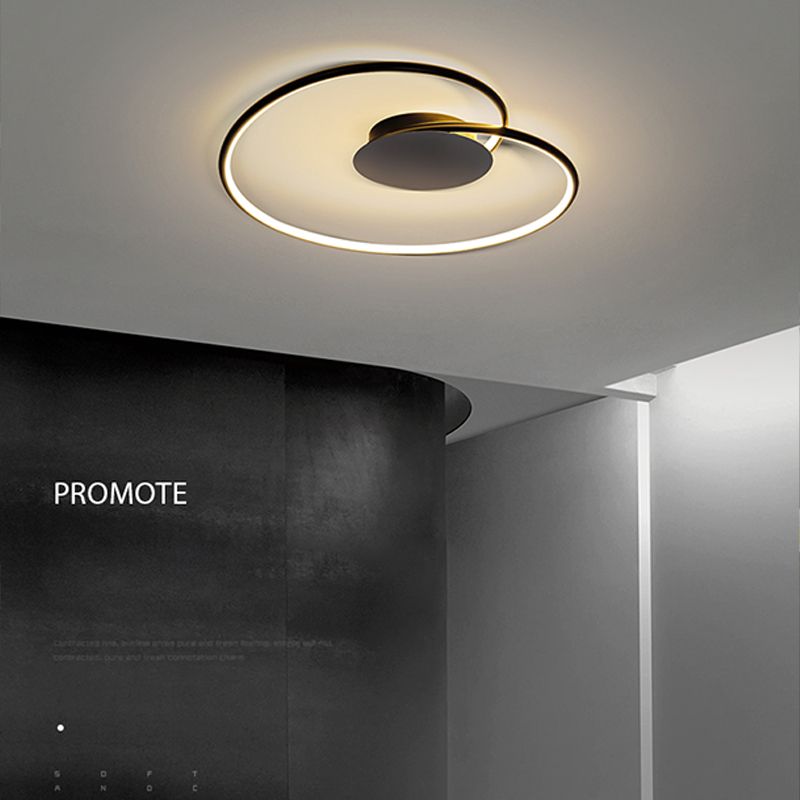 Creative Contemporary Flush Mount Lamp Acrylic Shade LED Lamp for Bedroom