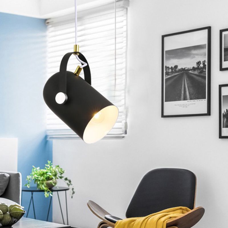Handle Clothes Shop Hanging Light Fixture Metal Simplicity Style Pendant Light Kit