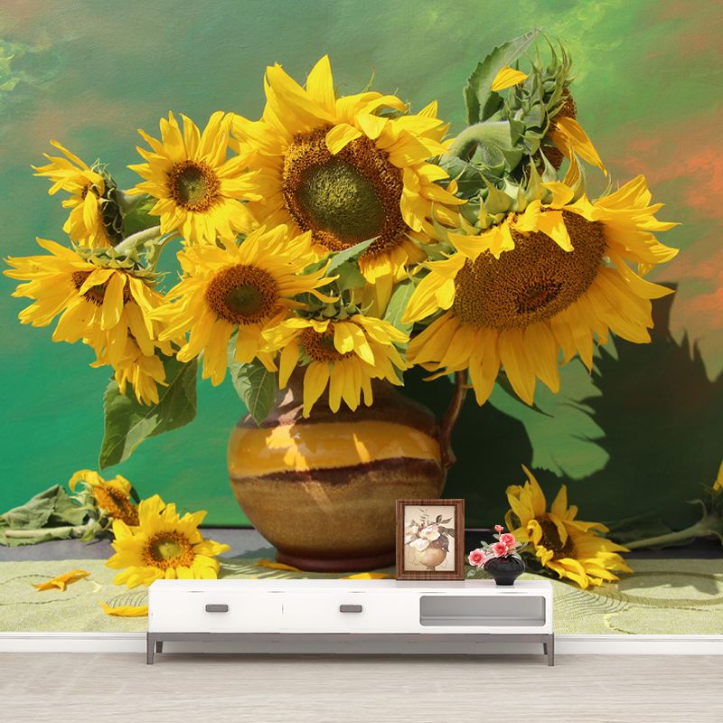 Beautiful Flower Mural Wallpaper for Home Decoration, Personalized Size