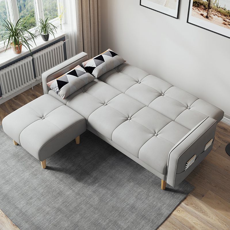 Zeitgenössisches Keks -Rücken -Sofa 22,44 "Hochquadrat -Armsofa Bett