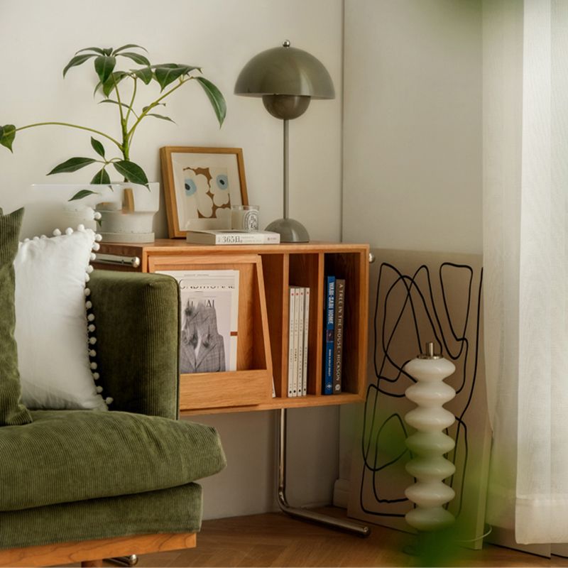 Modern Closed Back Standard Bookshelf Wooden Bookcase with Shelves