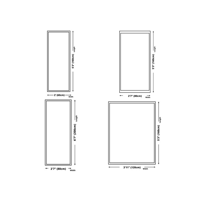 Black Modern Rug Blending Stripe Rug Non-Slip Backing Rug for Living Room