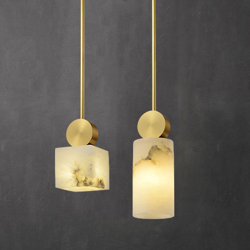 Pendante de style moderne Lumière nordique Style Stone Hanging Light pour le chevet