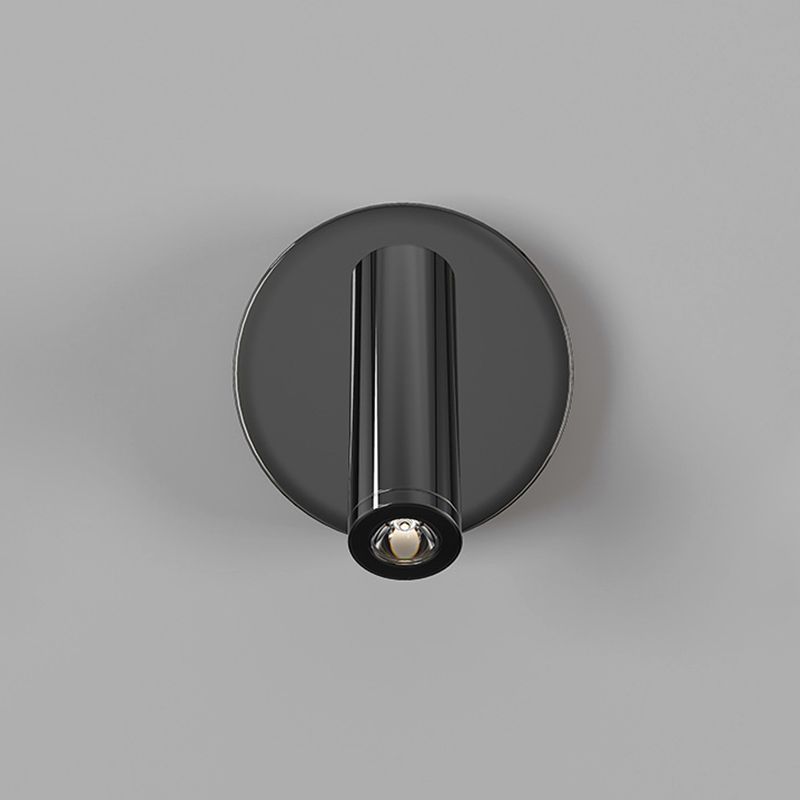 Cylinder Sconce Lights Simplicity Metal 2 Lights Wall Mounted Lights in Black