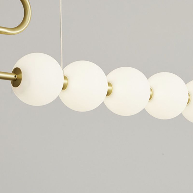 Modern Style Ball Shape Island Pendants Glass Pendant Lights for Dining Room