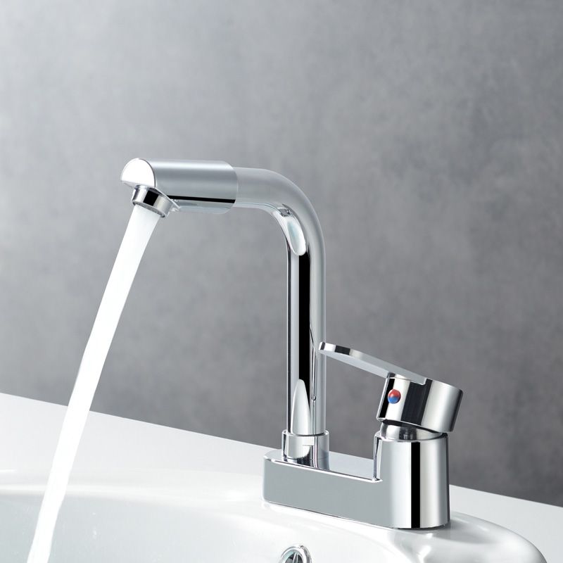 Vessel Sink Bathroom Faucet 2 Hole Faucets Chrome Lever Handle