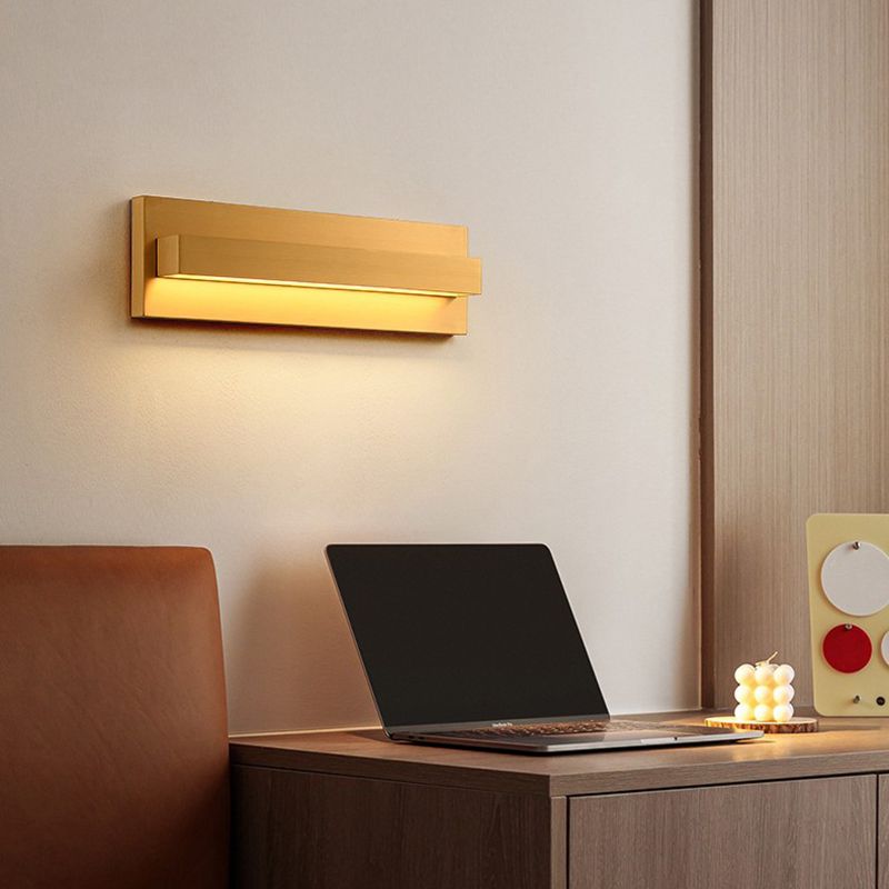 Metal Rectangular Vanity Wall Lights Industrial Style 1 Light Vanity Lighting Ideas