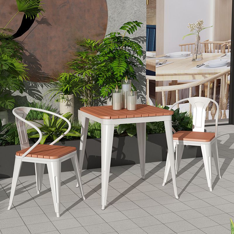 Industrial 1/2/3/7 Pieces Dining Set Reclaimed Wood Dining Table Set for Outdoor