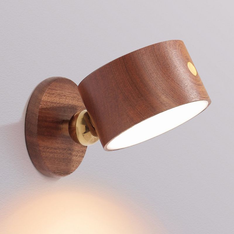 Wooden Wall Sconce Lighting Modern Style Wall Lamp for Bedroom