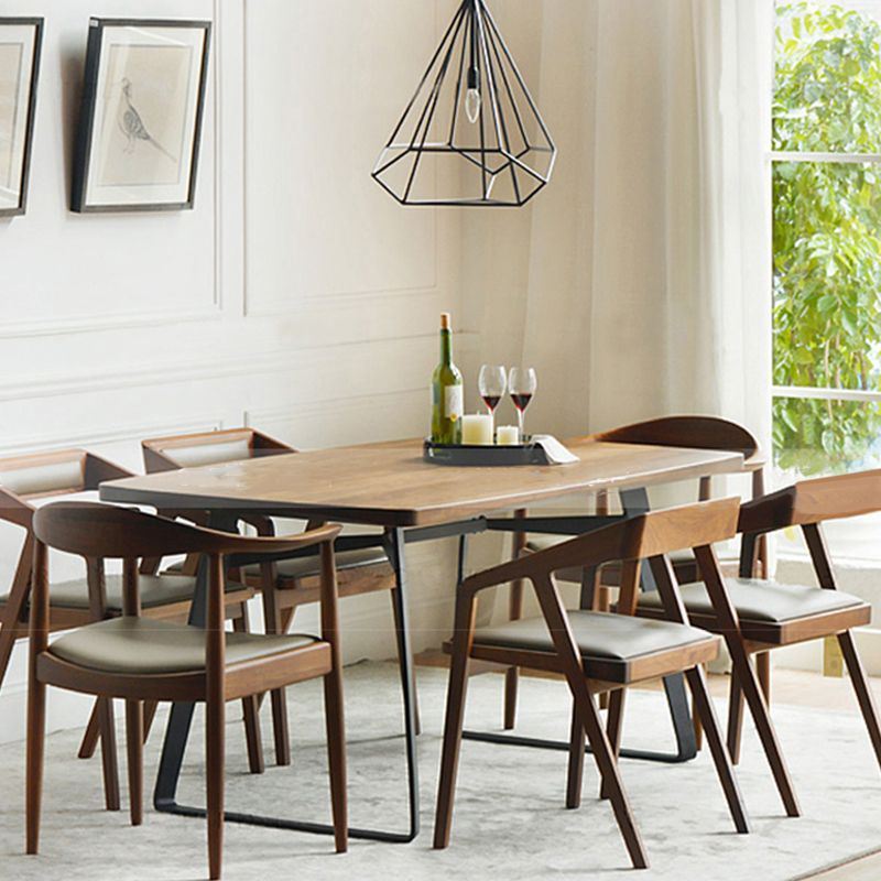 Dining Room Side Chairs Modern Solid Wood Arm Chair for Kitchen