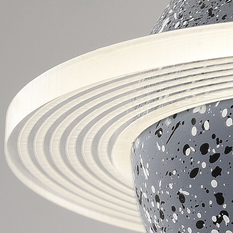 Modern Style Spherical Shape Hanging Light Stone Hanging Lamp for Bedroom