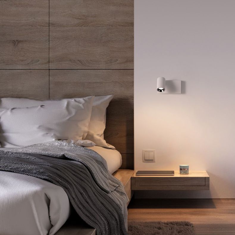 Moderner Stil Verstellbarer Zylinderwandleuchten Beleuchtung Metall 1 Leichte LED -Wandmontagelampen