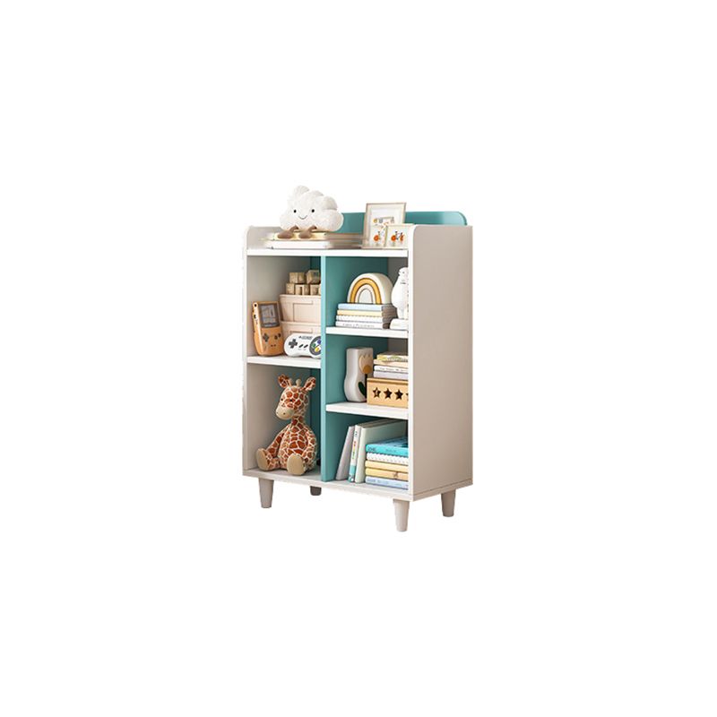 11.8"H Modern Bookshelf Engineered Wood 4-Shelf Standard Bookcase for Home Office
