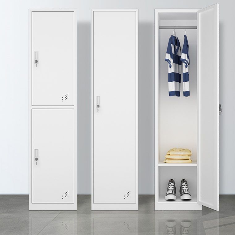 Steel Storage Cabinet Contemporary Wardrobe Armoire for Bedroom
