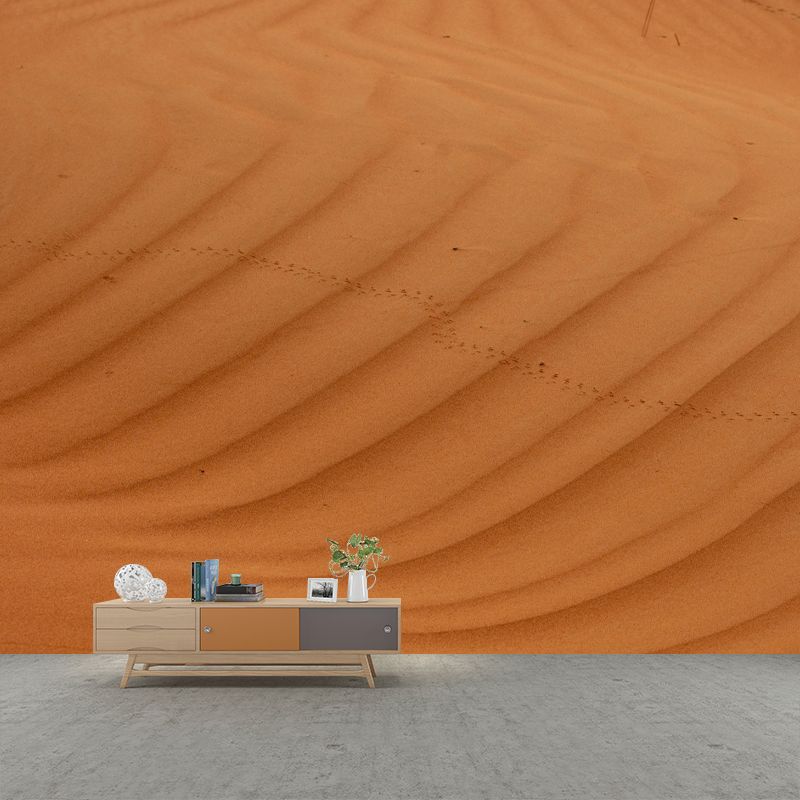 Soft Color Desert Mural Decal Nature Scenery Modern Mildew Resistant Wall Art for Home