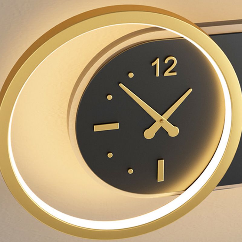 1 Light Geometric Wall Mount Light Contemporary Metal Wall Lamp for Bedroom