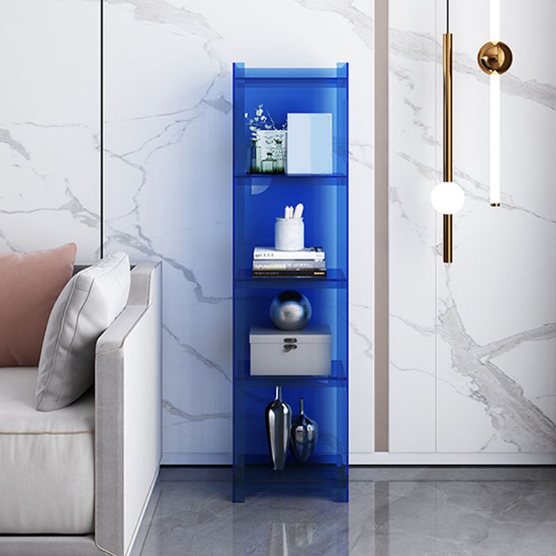 Rectangle Acrylic Standard Bookshelf Scandinavian Closed Back Bookcase