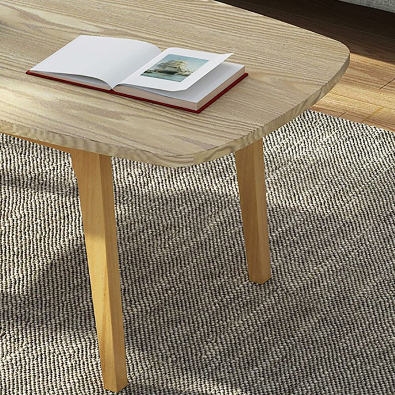 Modern Style Solid Wood Top Rectangular Walnut/wood Coffee Table