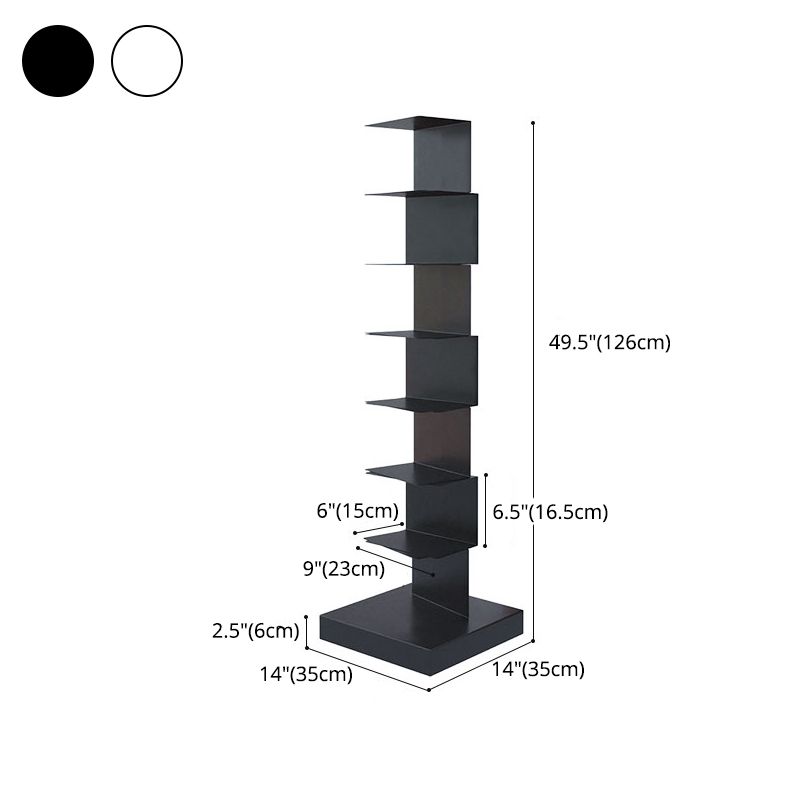 14"W Bookshelf Contemporary Style Invisible Bookcase for Office and Home