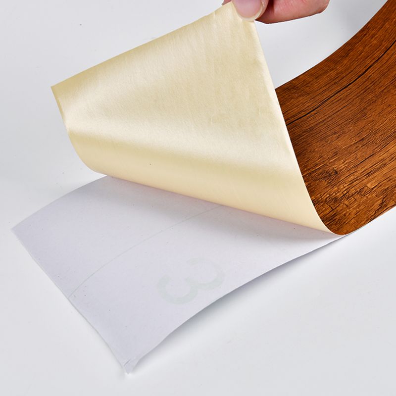 Industrial Wallpaper Border Wood Printing Stick on Wall Covering, Multiple Colors