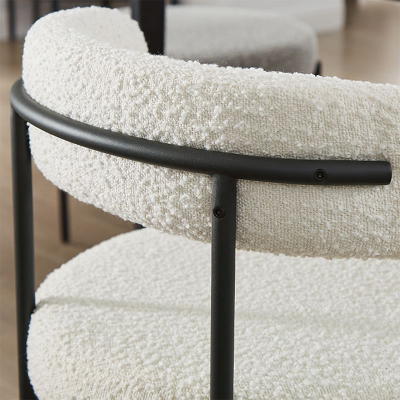 Open Back Dining Side Chair Contemporary Armless Dining Chairs