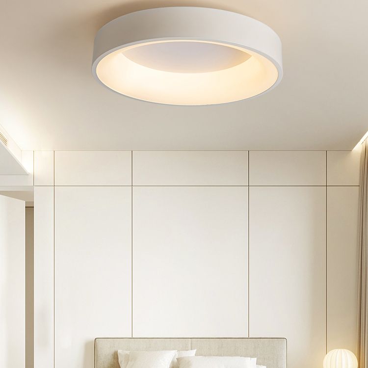Lámpara de techo LED sencilla y moderna, lámpara de techo redonda de montaje empotrado para dormitorio