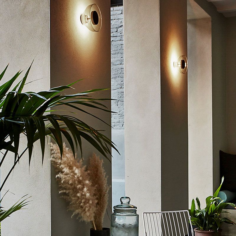 Glass Bowl Sconce Light Fixture Modern Style LED Wall Lighting Fixture for Aisle