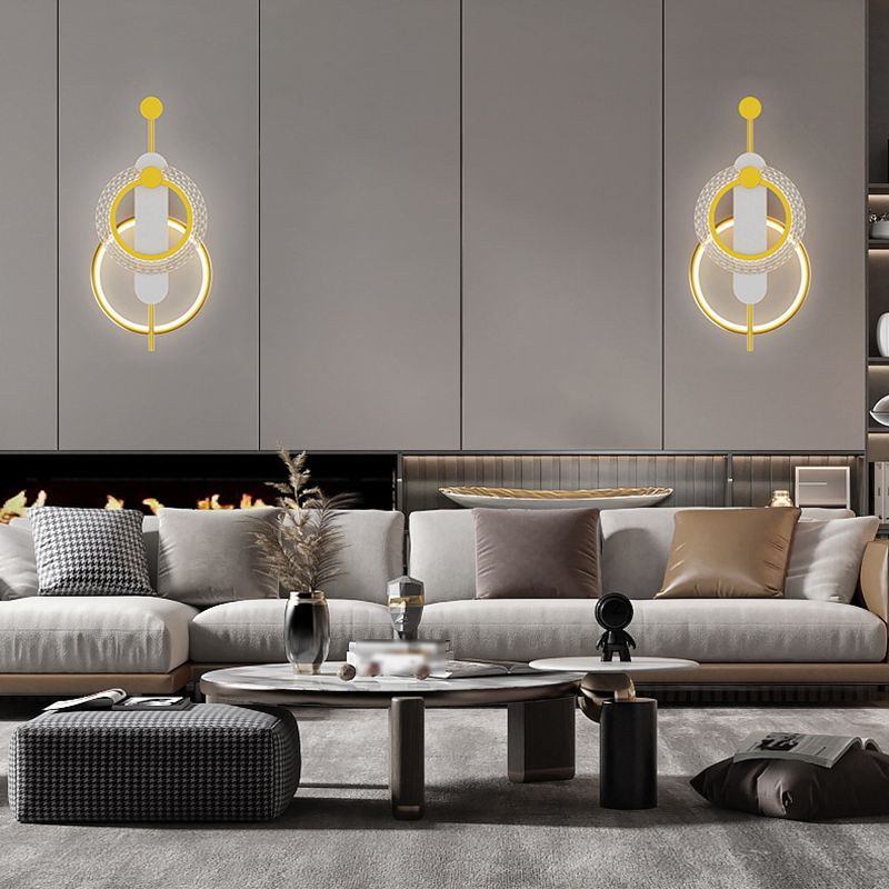 Modern LED Wall Mount Light Simple Wall Sconce Light with Acrylic Shade for Aisle