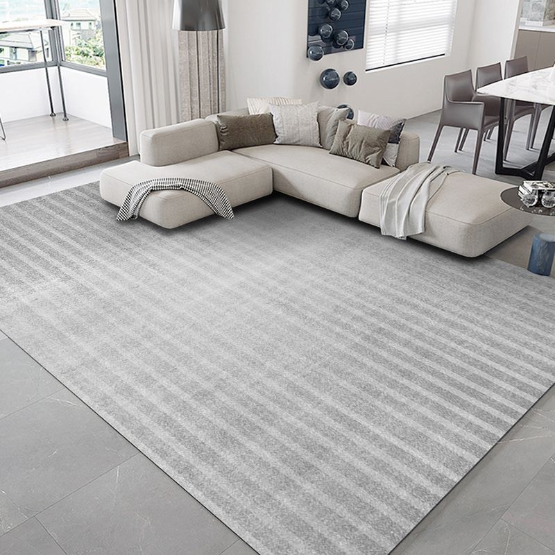 Minimalist Geometry Print Area Carpet Polyester Indoor Rug Non-Slip Backing Area Rug for Living Room