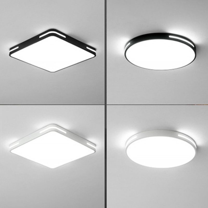 1-Light Geometric Shade Flush Mount Modern Simple Style Flush Mount Ceiling Light Fixture