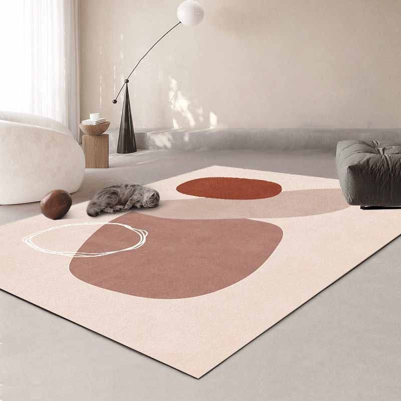 Fancy Patchwork Rug Washable Indoor Rug Living Room Polyster Area Carpet with Non-Slip Backing