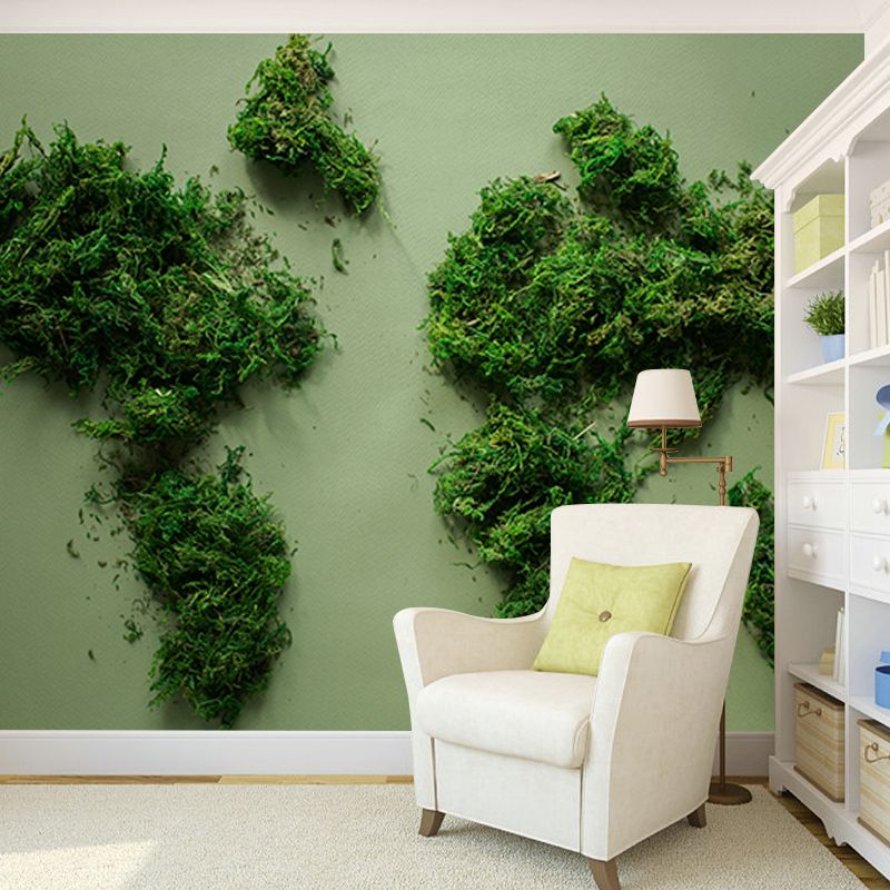 Environment Friendly Wall Mural Wallpaper Map Sitting Room Wall Mural