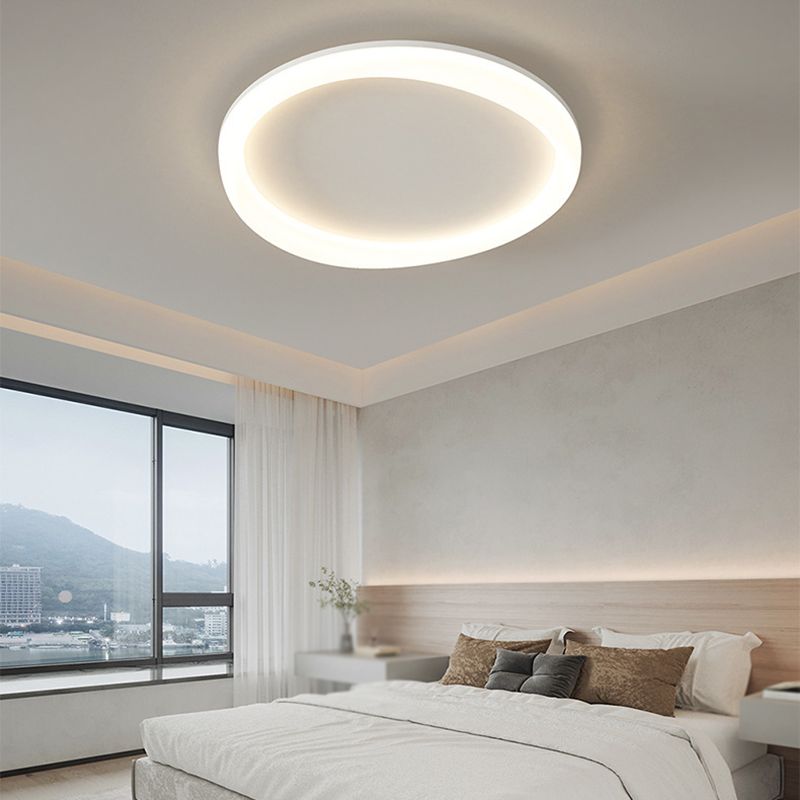 Contemporary White Flush Mount Lighting LED Acrylic Ceiling Light for Bedroom