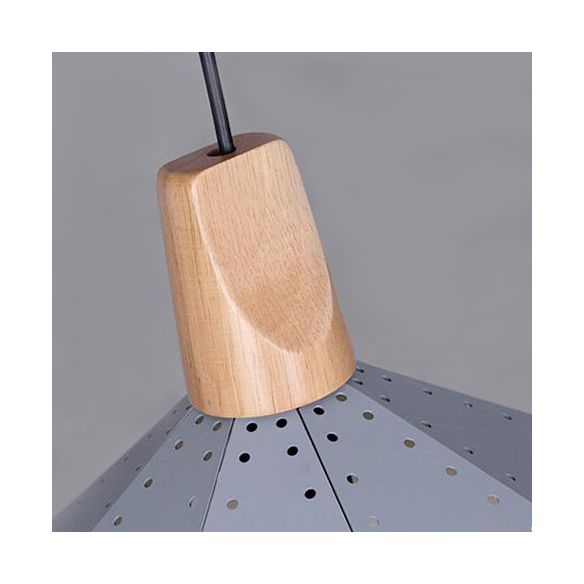 Forma colgante de forma de diamante metálico negro/gris/blanco 1 luz moderna monocromática luz colgante para escalera de cocina