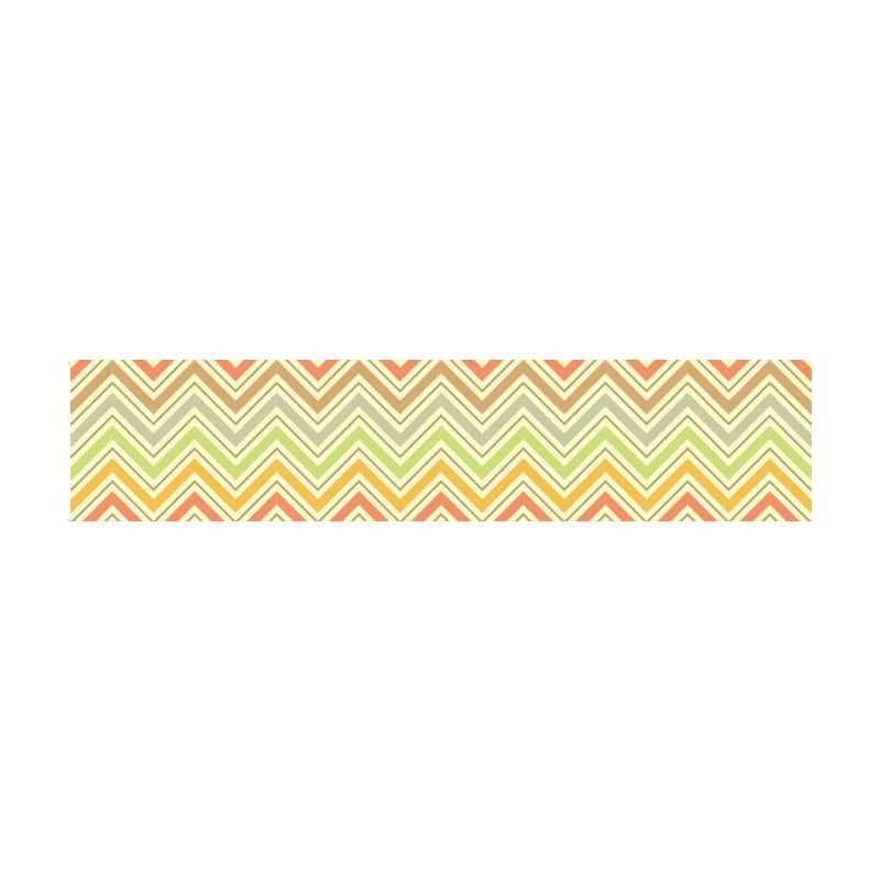 Chevron Pattern Wallpaper Border Yellow PVC Wall Covering, Peel and Paste, 6.5' x 4"