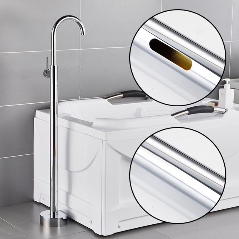 Modern Freestanding Bathtub Faucet One Handle Freestanding Tub Filler Trim