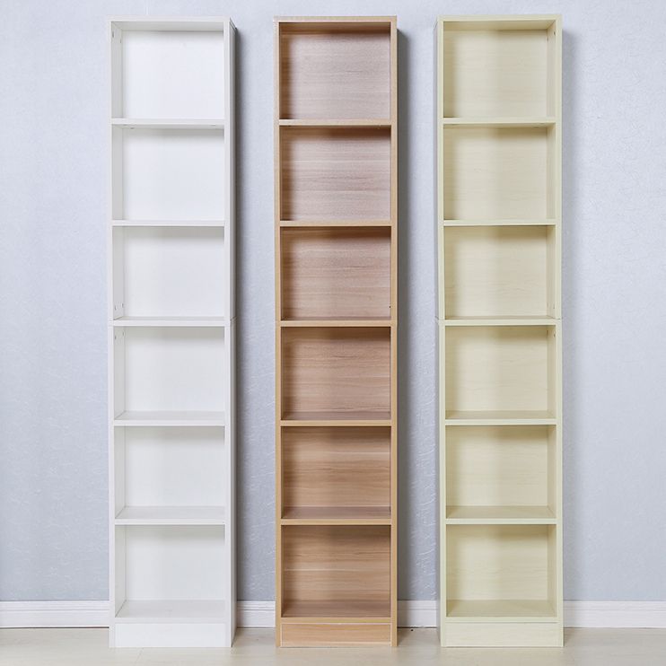 71"H x 9.45"W Bookcase Contemporary Style Closed Back Bookshelf for Home Office