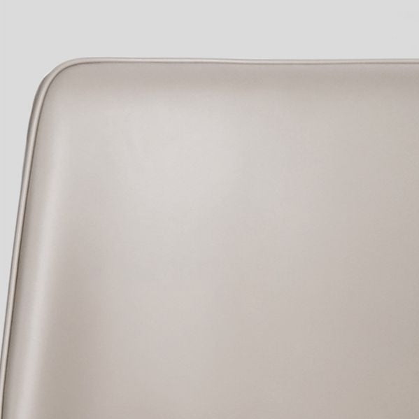 Modern Backrest Bar Stool Leather Metal Base Counter Stool for Living Room