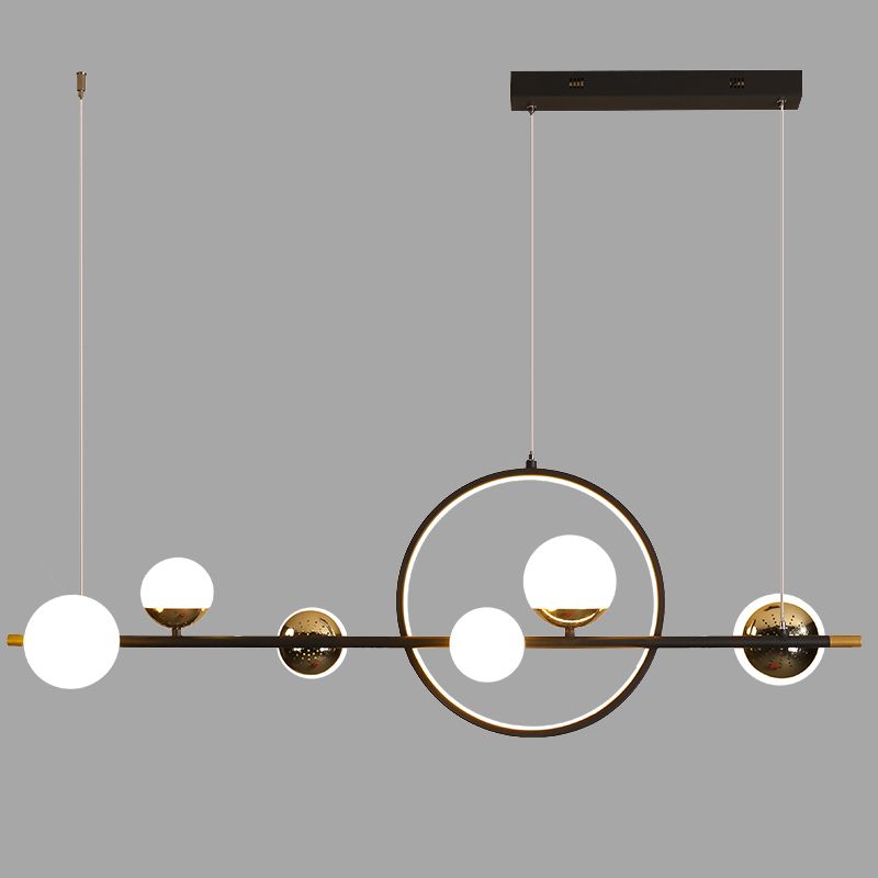 Simple Island Lighting Contemporary Hanging Lamp with Acrylic Shade for Dining Room